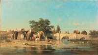 Elephants bathing | Eléphants au bain, 1812–1872 Elephants bathing | Eléphants au bain, 1812–1872